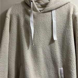 Cozy Beige Sherpa Hoodie